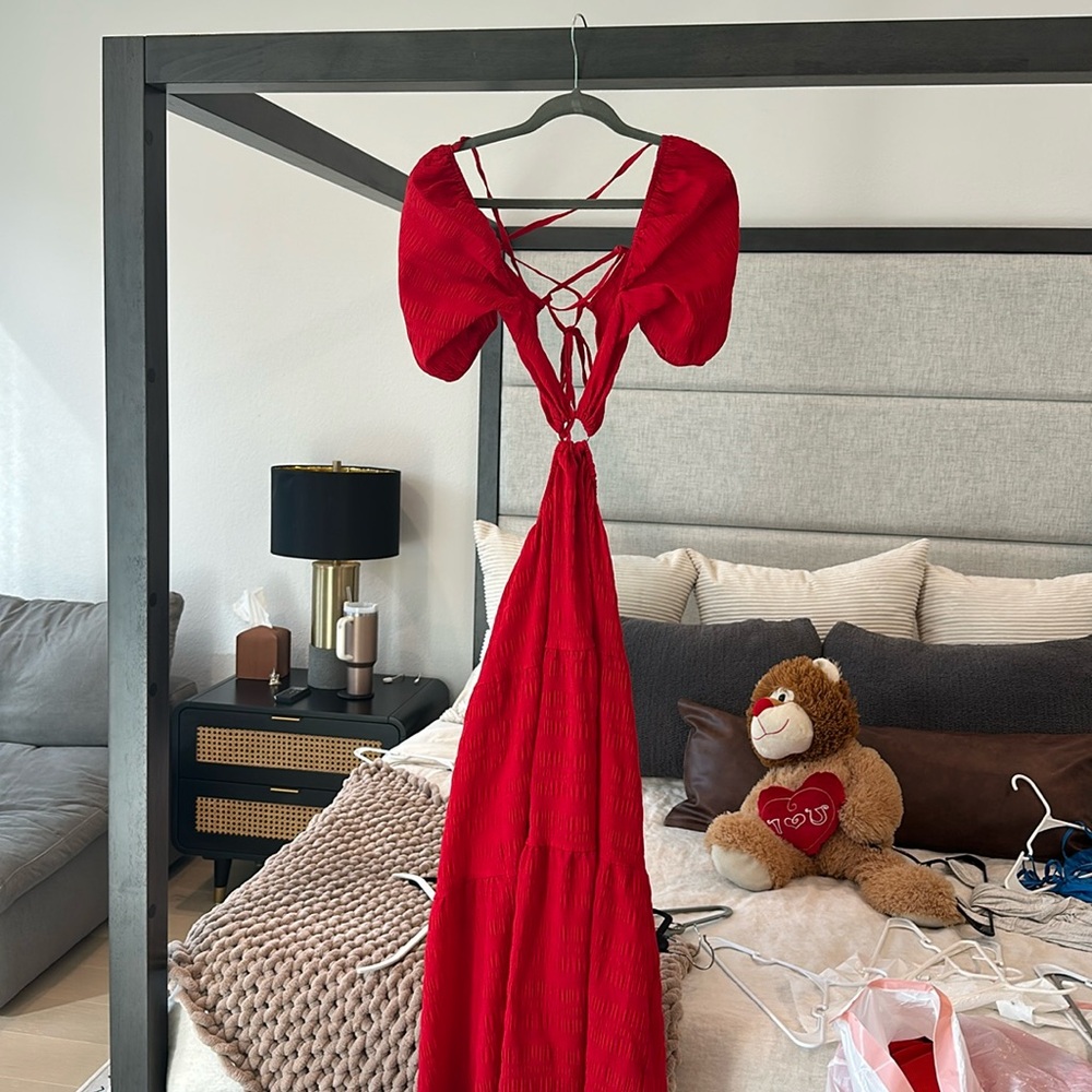 Beautiful sexy red dress